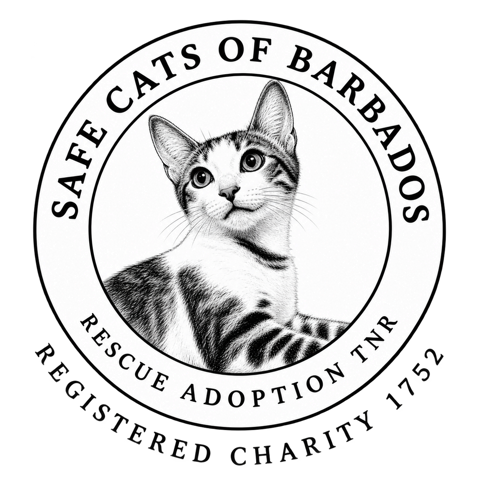 Safe Cats of Barbados logo, Registered Charity 1752